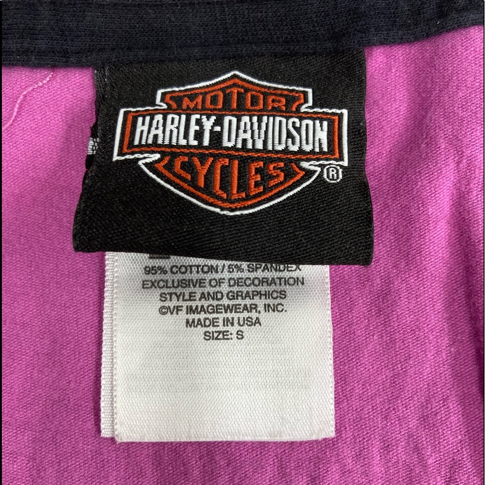 HARLEY-DAVIDSON V-Neck Woman’s Purple Tank Top Size Small - Picture 9 of 11